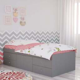 Single Multi 4 Drawer Cabin Bed, Grey - thumbnail 3