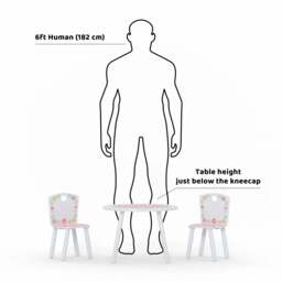 Country Cottage Table & Chair Set, White - thumbnail 3