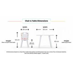 Country Cottage Table & Chair Set, White - thumbnail 4