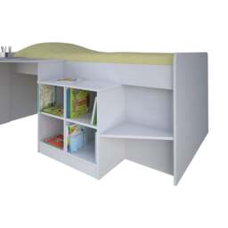 Single, Pilot Cabin Bed, White - thumbnail 2