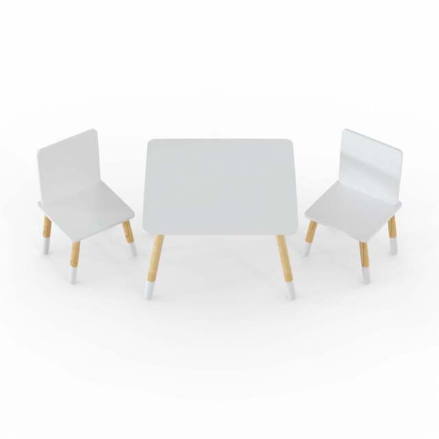 Table & Chair Set, White - image 1