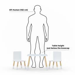 Table & Chair Set, White - thumbnail 3