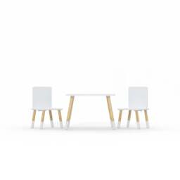Table & Chair Set, White - thumbnail 2