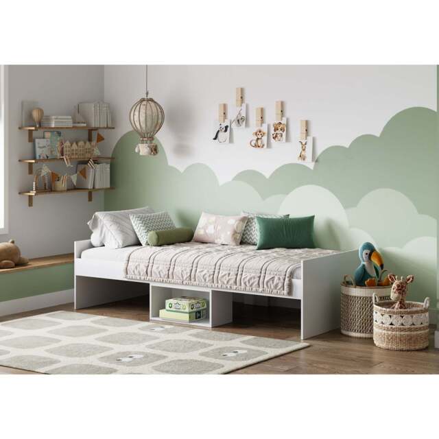 Flash Single Cabin Bed, White - image 1