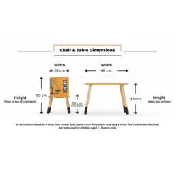 Joey JCB Table & Chair Set, Orange - thumbnail 4