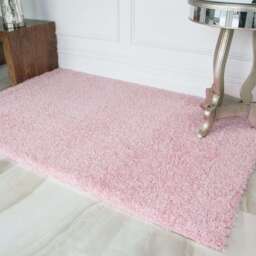 Baby Pink Shaggy Rug - Vancouver - 133cm x 190cm