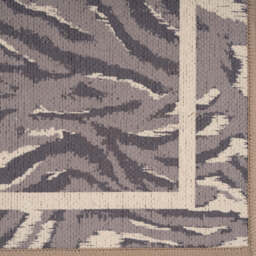Washable Grey Zebra Print Doormat - Zebra - Washable Doormats - 60cm x 110cm