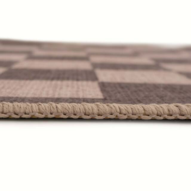 Washable Grey Checkerboard Doormat - Chess - Washable Doormats - 60cm x 110cm