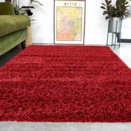 Soft Everyday Wine Shaggy Rug - Aspen - Nore - 60cm x 110cm