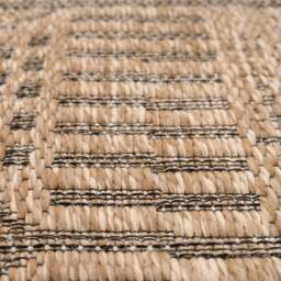 Washable Natural Brown Jute Style Runner - Kai - Washable Jute Le Monde - 60cm x 240cm Runner