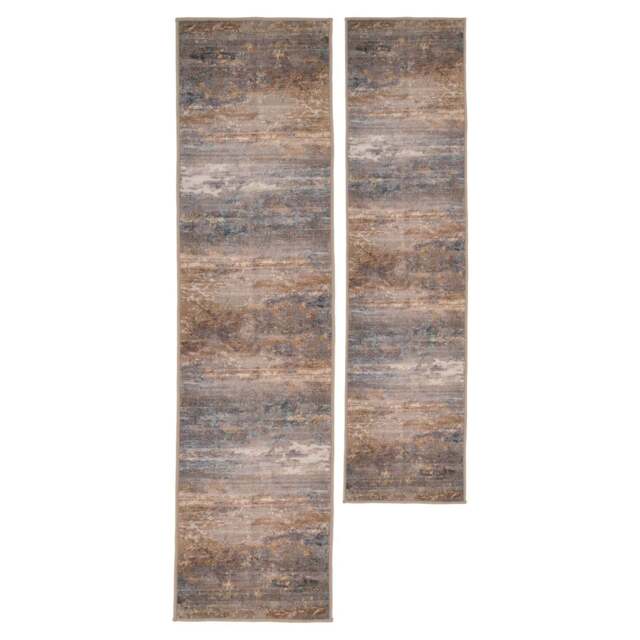Soft Washable Brushed Gold Runner - Millie - Soft Washable - 60cm x 240cm Runner