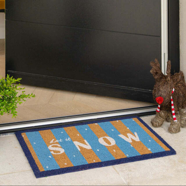 Let It Snow Coir Doormat - Doormat - 45cm x 75cm