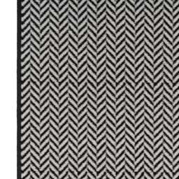 Black Chevron Stair Carpet Runner - Cut to Measure - Scala - 1ft