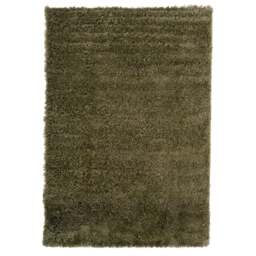 Soft Everyday Olive Green Shaggy Rug - Nore - 60cm x 110cm