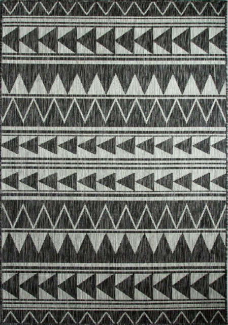 Grey Aztec Outdoor Rug - Callow - Habitat - 120cm x 170cm