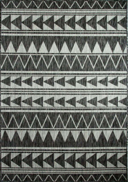 Grey Aztec Outdoor Rug - Callow - Habitat - 120cm x 170cm