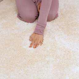 Premium Washable Shaggy Cream Rug - Washable Shaggy Premium - 120cm x 170cm