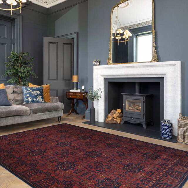 Washable Boho Persian Style Rug - Sana - Velvet - 80cm x 150cm