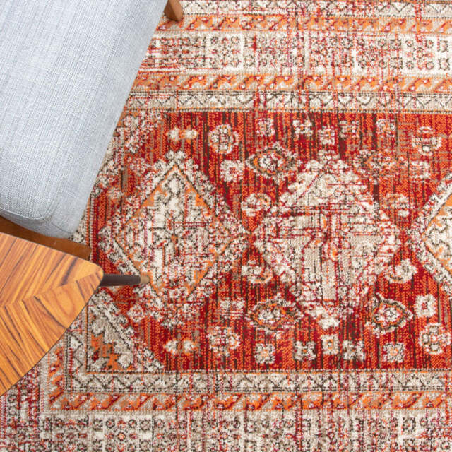 Red Traditional Kilim Runner Rug - Milan - 60cm x 240cm Runner