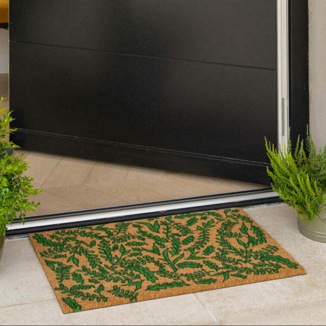 Green Bramble Coir Doormat - Doormat - 45cm x 75cm