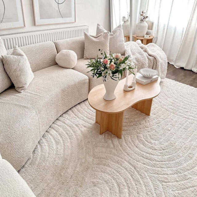 Soft Cream Boho Rug - Luma - Zola - 80cm x 150cm