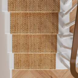 Natural Jute Stair Carpet Runner - Panama - Juliette -