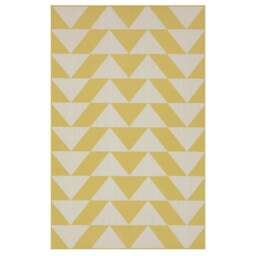 Yellow Geometric Outdoor Rug - Marlo - Habitat - 120cm x 170cm