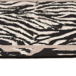 Washable Black Zebra Print Doormat - Zebra - Washable Doormats - 60cm x 110cm