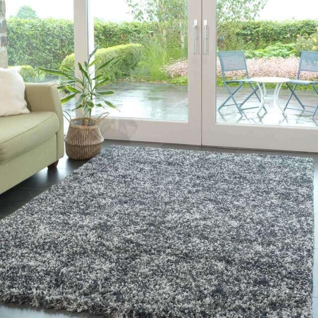 Soft Mottled Grey Shaggy Area Rug - Camberley - Kinsale - 60cm x 110cm