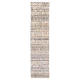 Soft Underfoot Grey Tribal Moroccan Berber Runner Rug - Medini - 60cm x 240cm Runner