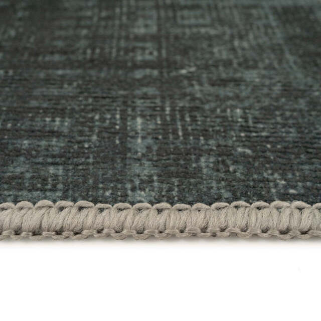 Vintage Distressed Green Washable Area Rug - Cleo - Renuu - 120cm x 170cm