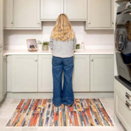 Washable Multicolour Kitchen Mat - Blur - Everyday - 80cm x 150cm