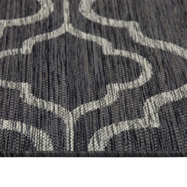 Grey Trellis Outdoor Rug - Seville - Habitat - 80cm x 150cm