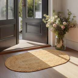 Jute Oval Doormat - Doormat - 60cm x 110cm