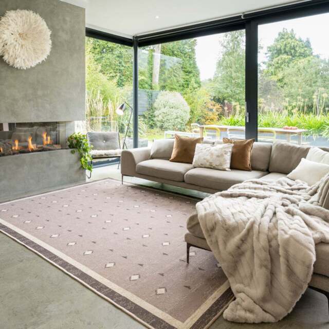 Washable Beige Berber Jute Style Rug - Lula - Washable Jute Smart - 80cm x 150cm