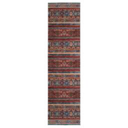 Washable Looped Multicolour Boho Runner - Alia - Washable Alpaca - 60cm x 240cm Runner