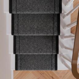 Grey Hard Wearing Stair Carpet Runner Rugs - Concorde - 2ft