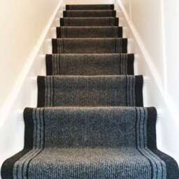 Grey Hard Wearing Stair Carpet Runner Rugs - Concorde - 2ft