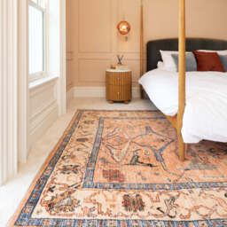 Soft Washable Multicolour Vintage Rug - Amelia - Soft Washable - 80cm x 150cm
