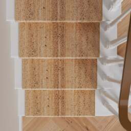 Rustic Jute Stair Carpet Runner - Althea - Jute Braided -