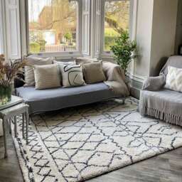 Super Soft Boho Moroccan Shaggy Rug - Bannon - Traveller - 80cm x 150cm