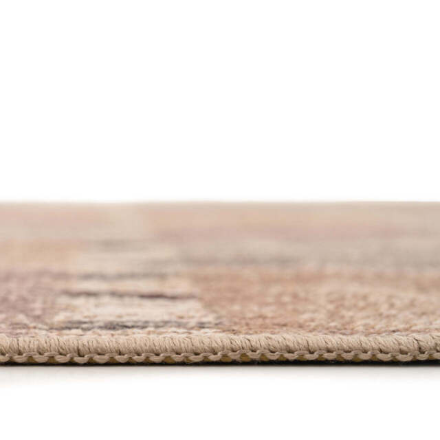 Washable Pastel Checkers Runner - Nyra - Washable Jute Smart - 60cm x 240cm Runner