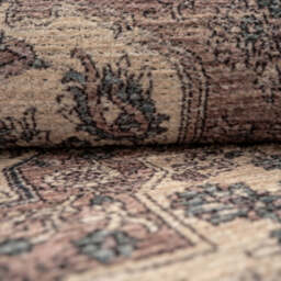 Flatwoven Washable Teal Medallion Runner - Caragh - Renuu - 80cm x 300cm Runner