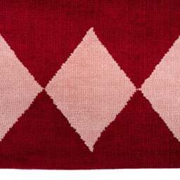 Burgundy Harlequin Runner - Zara - Maze - 70cm x 240cm Runner