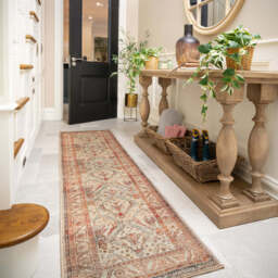 Distressed Terracotta Washable Runner - Rowe - Everyday - 60cm x 240cm Runner