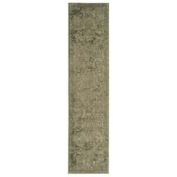 Green Vintage Medallion Runner - Linden - Oscar - 60cm x 240cm Runner