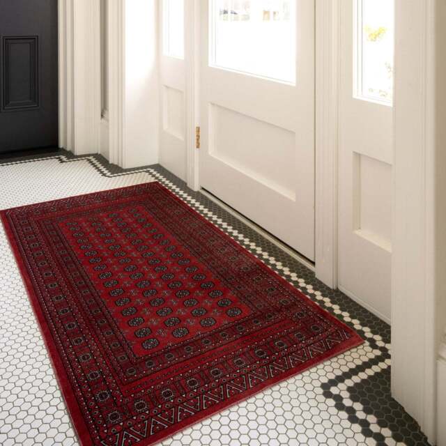 Washable Bokara Persian Style Mat - Mira - Velvet - 80cm x 150cm