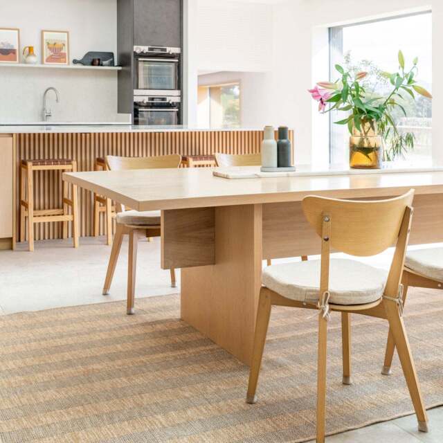 Washable Beige Striped Jute Style Rug - Leni - Washable Jute Le Monde - 80cm x 150cm