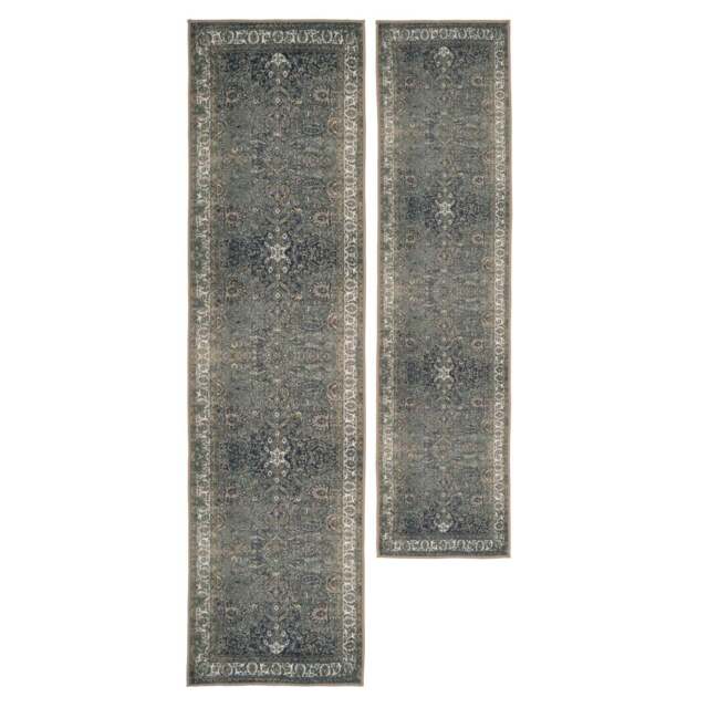 Soft Washable Classic Green Runner - Maude - Soft Washable - 60cm x 240cm Runner