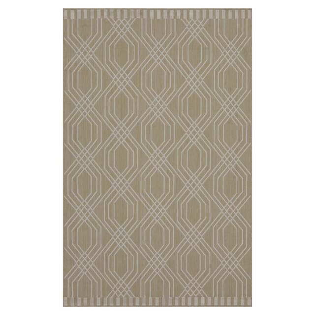 Beige Interlocking Outdoor Rug - Basata - Habitat - 120cm x 170cm